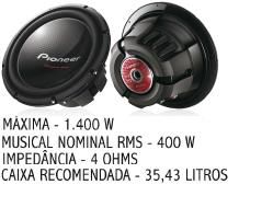 ALTO FALANTE PIONNER 12 SUBWOOFER  BOBINA SIMPLES