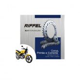 KIT RELACAO COROA PINHAO CORRENTE DAFRA 1045 39/15 91046 RIFFEL