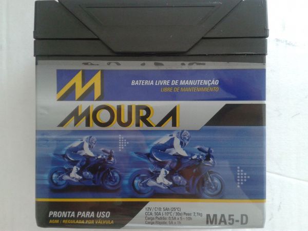 Bateria Moura Moto Ma5-D 12v 5Ah